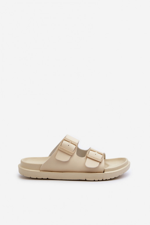 Ľahké papuče s prackami Big Star NN274A752 béžové