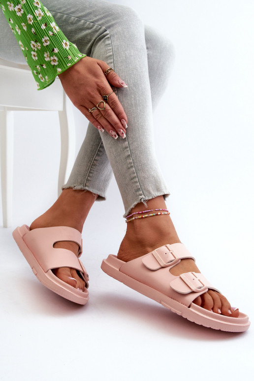 Ľahké papuče s prackami Big Star NN274A753 ružovej farby