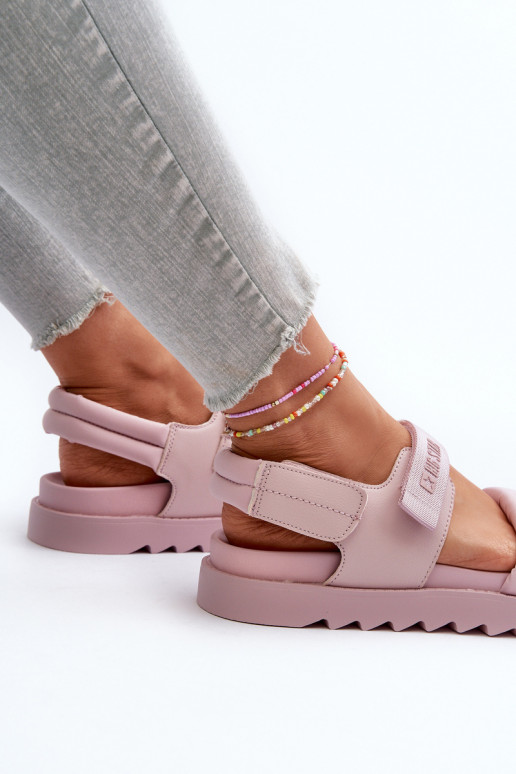 Dámske sandále s platformou Big Star NN274753 ružovej farby Dámske sandále s platformou Big Star NN274753 ružovej farby