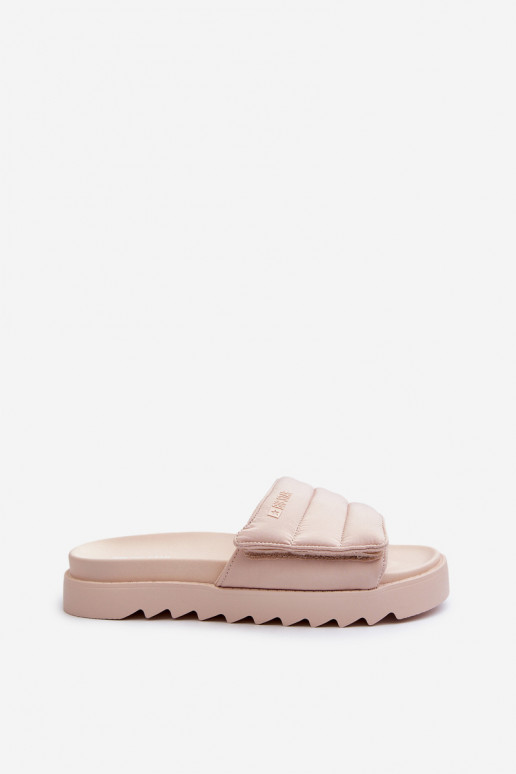 Papuče s platformou Big Star NN274773 béžové