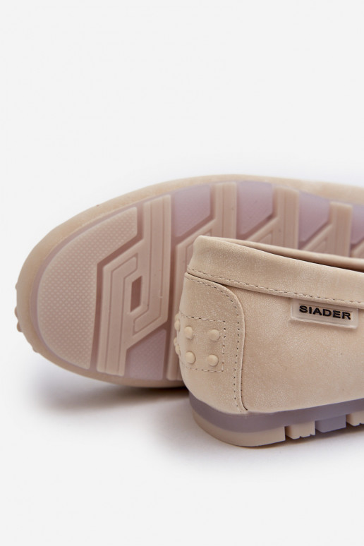 dámske mokasíny z ekokože vo farbe ivory Celoria