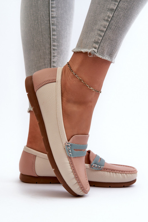 dámske mokasíny vyrobené z ekokože ružovej Wikitara dámske mokasíny vyrobené z ekokože ružovej Wikitara