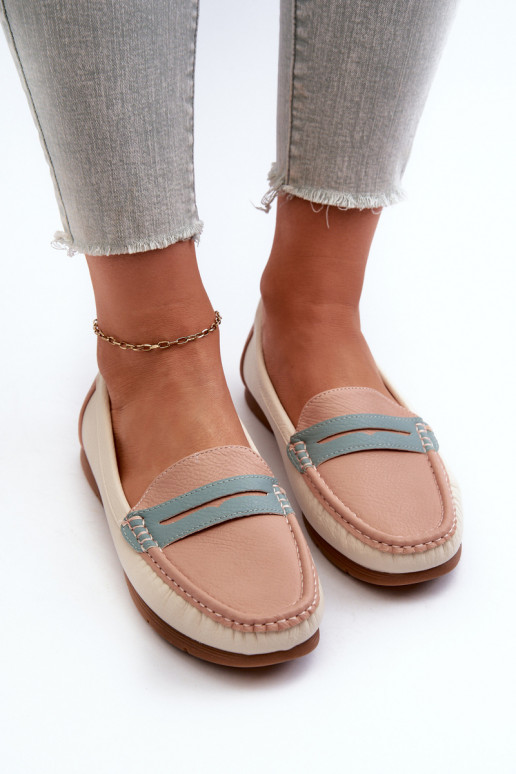 dámske mokasíny vyrobené z ekokože ružovej Wikitara dámske mokasíny vyrobené z ekokože ružovej Wikitara