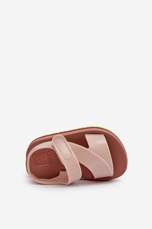 Detské sandále so zapínaním LL385002 Svetloružový odtieň Detské sandále so zapínaním LL385002 Svetloružový odtieň