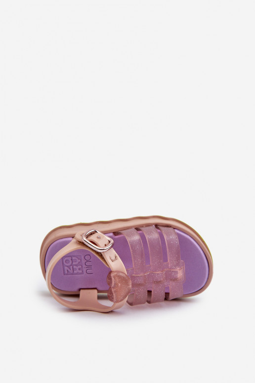 Detské sandále so zapínaním NN385020 Fialová farba
