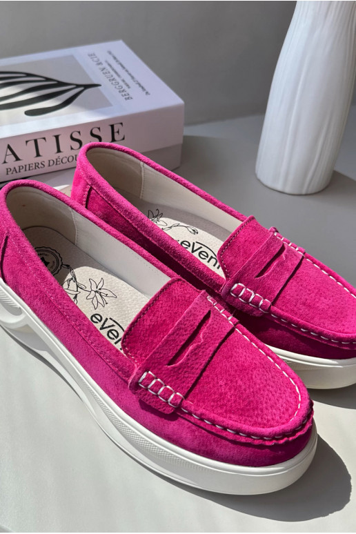 vyrobené zo semišu Mokasíny ružová Filidia vyrobené zo semišu Mokasíny ružová Filidia