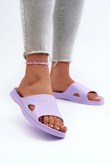 Klasický model Dámske papuče Fialová farba Juniria 2