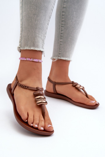 Ploché sandále 83507 Ipanema Class Blow Up Sandal Fem hnedá farba