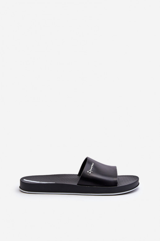 Gumové papuče 82832 Ipanema Slide Unisex čierna farba Gumové papuče 82832 Ipanema Slide Unisex čierna farba