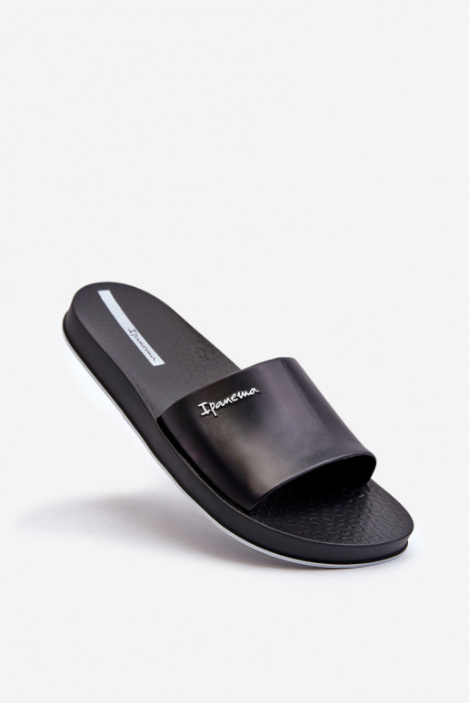 Gumové papuče 82832 Ipanema Slide Unisex čierna farba Gumové papuče 82832 Ipanema Slide Unisex čierna farba