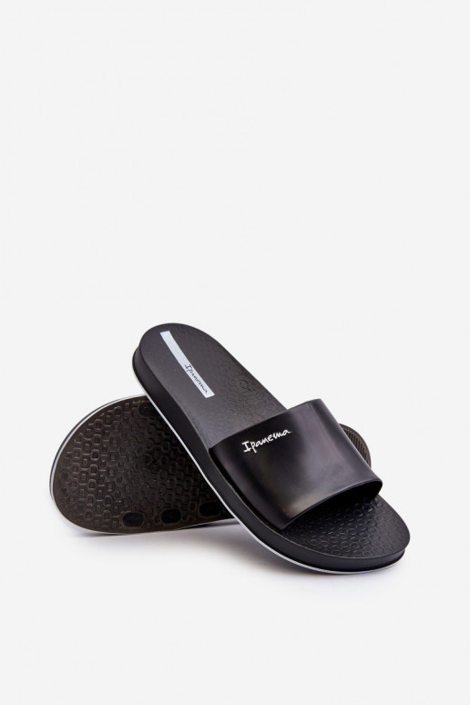 Gumové papuče 82832 Ipanema Slide Unisex čierna farba Gumové papuče 82832 Ipanema Slide Unisex čierna farba