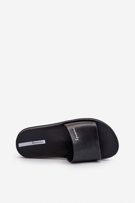 Gumové papuče 82832 Ipanema Slide Unisex čierna farba Gumové papuče 82832 Ipanema Slide Unisex čierna farba