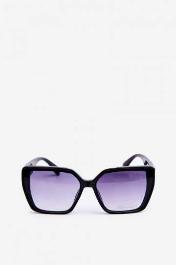 Dámske slnečné okuliare s efektným Detalem UV400 čierne 2