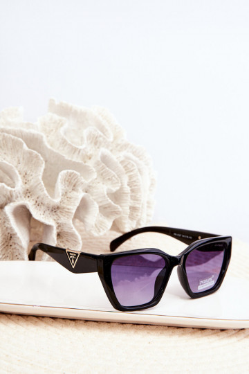 Dámsky klasický model Slnečné okuliare Ze zlatej farby Podrobnosti UV400 čierna farba