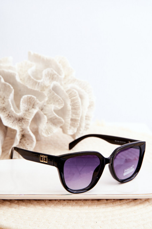 Dámske slnečné okuliare Ze zlatej farby Podrobnosti UV400 čierna farba Dámske slnečné okuliare Ze zlatej farby Podrobnosti UV400 čierna farba