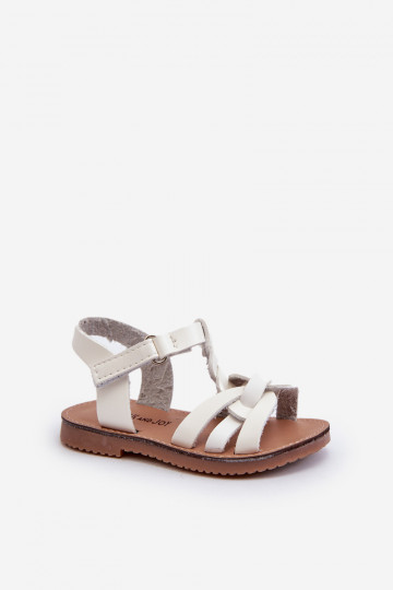 Detské sandále so zapínaním v bielej farbe Marimona 2