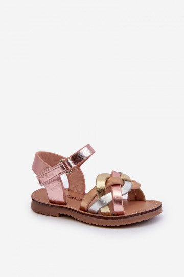sandále Detské so zapínaním Z Przeplatającymi Się Paseczkami rôzne farby Dianttha 2