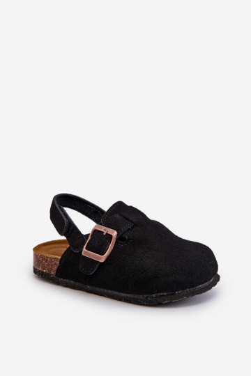 Papuče Detské s platformou v čiernej farbe Vulagia 2