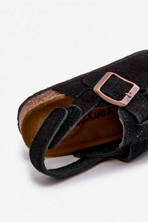 Papuče Detské s platformou v čiernej farbe Vulagia