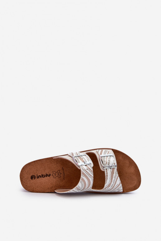 Pohodlné dámske papuče s prackami Inblu CP000045 béžová Pohodlné dámske papuče s prackami Inblu CP000045 béžová