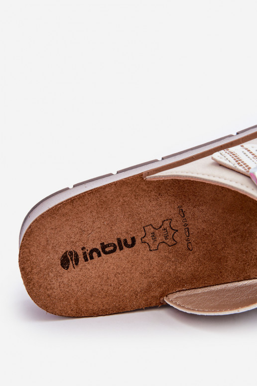 Pohodlné dámske papuče s prackami Inblu CP000045 béžová Pohodlné dámske papuče s prackami Inblu CP000045 béžová