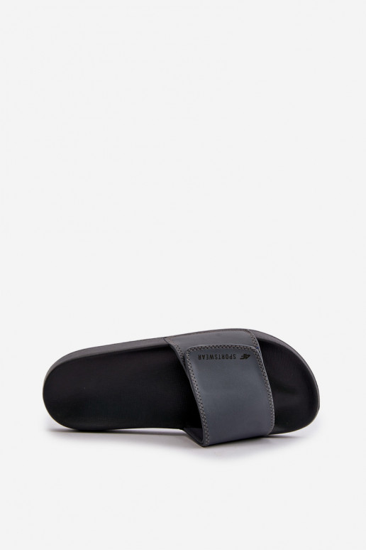 Papuče Pánske 4FMM00FFLIM032-25S sivej farby Papuče Pánske 4FMM00FFLIM032-25S sivej farby