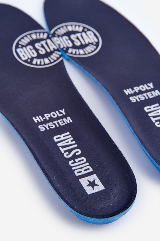 Vložky do topánok Do Butów BIG STAR HI-POLY SYSTEM 2 páry tmavomodré