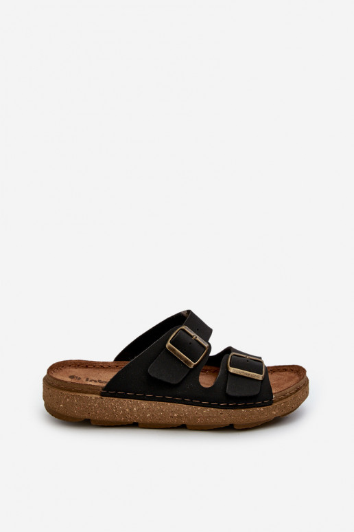 Easy Pohodlné papuče Pánske s prackami Inblu MT000016 čiernej farby Easy Pohodlné papuče Pánske s prackami Inblu MT000016 čiernej farby