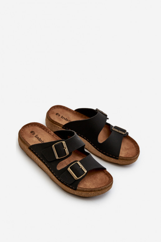 Easy Pohodlné papuče Pánske s prackami Inblu MT000016 čiernej farby Easy Pohodlné papuče Pánske s prackami Inblu MT000016 čiernej farby