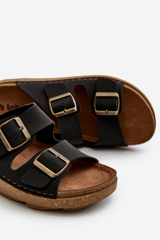 Easy Pohodlné papuče Pánske s prackami Inblu MT000016 čiernej farby Easy Pohodlné papuče Pánske s prackami Inblu MT000016 čiernej farby