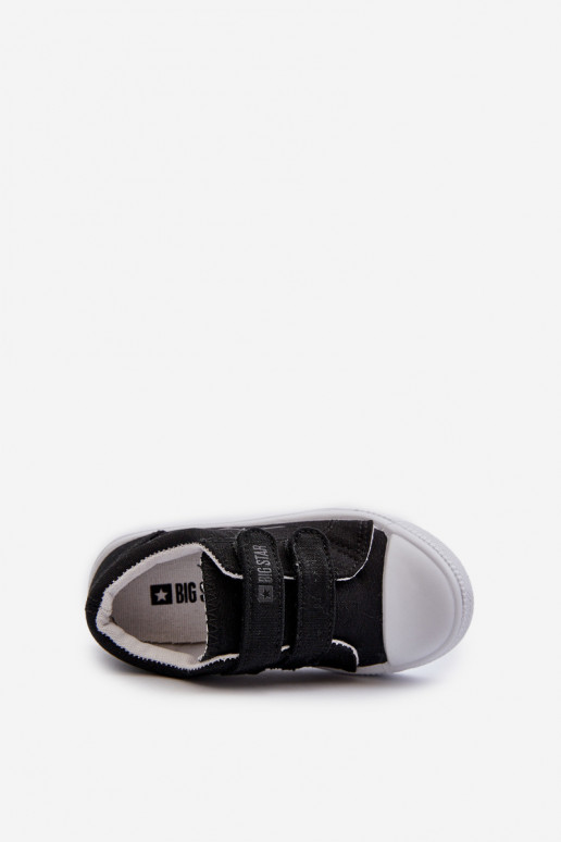 Detská voľnočasová obuv so zapínaním Big Star NN374111 čiernej farby Detská voľnočasová obuv so zapínaním Big Star NN374111 čiernej farby