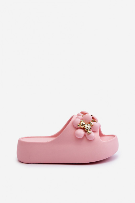 Dámske papuče Ľahké papuče s krásnymi detailmi s masívnou podrážkou v ružovej Bremavia Dámske papuče Ľahké papuče s krásnymi detailmi s masívnou podrážkou v ružovej Bremavia