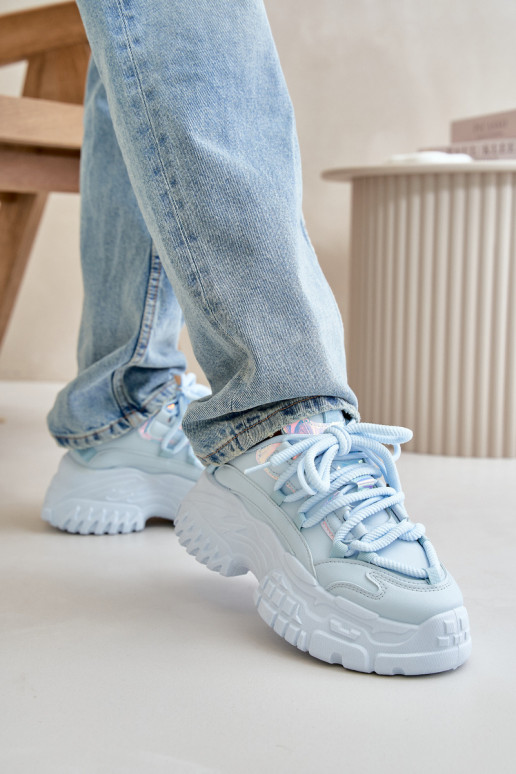 Tenisky model topánok Dámske s módnou masívnou podrážkou modrej farby Nevela Tenisky model topánok Dámske s módnou masívnou podrážkou modrej farby Nevela