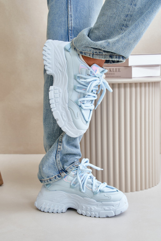 Tenisky model topánok Dámske s módnou masívnou podrážkou modrej farby Nevela Tenisky model topánok Dámske s módnou masívnou podrážkou modrej farby Nevela