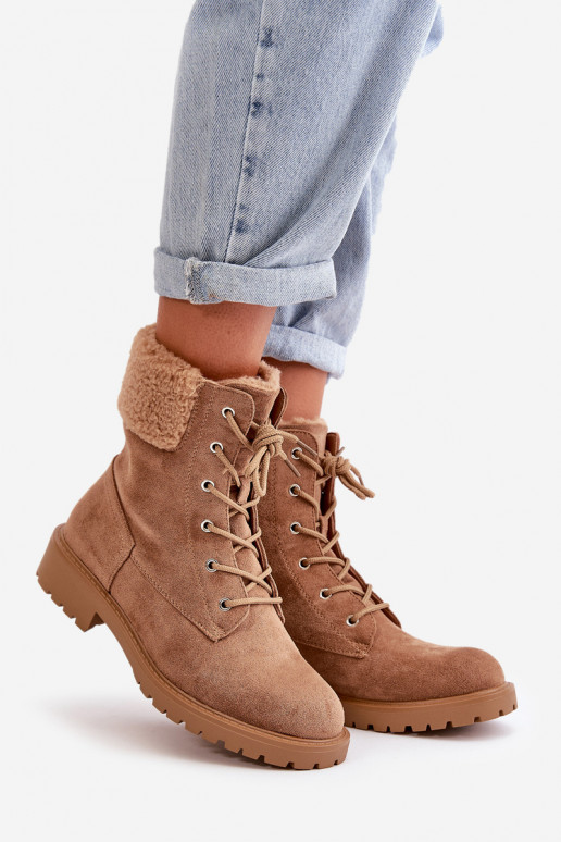 Dámske zahriať sa Pracovné členkové topánky Zapnuté Hrad Hnedá farba Mivael Dámske zahriať sa Pracovné členkové topánky Zapnuté Hrad Hnedá farba Mivael