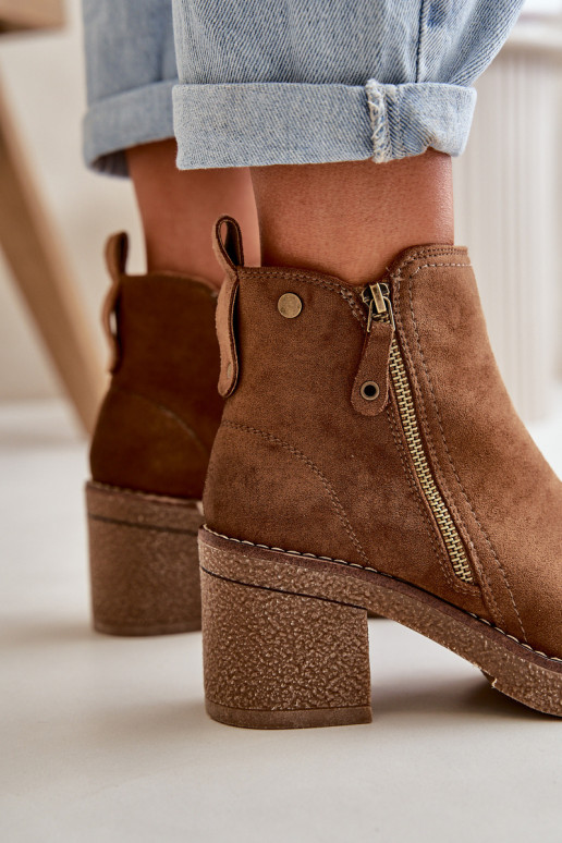 zahriať sa Dámske čižmy Z z eko semišuu Hnedá farba Velarilla zahriať sa Dámske čižmy Z z eko semišuu Hnedá farba Velarilla