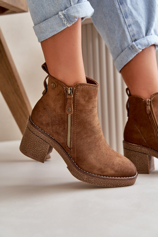 zahriať sa Dámske čižmy Z z eko semišuu Hnedá farba Velarilla zahriať sa Dámske čižmy Z z eko semišuu Hnedá farba Velarilla