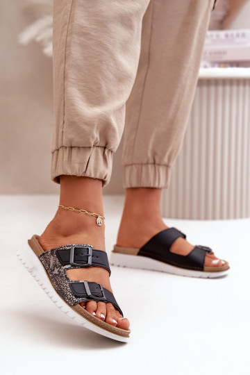 Dámske Pohodlné papuče s prackami Inblu CN000033 tmavomodrá