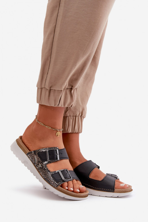 Dámske Pohodlné papuče s prackami Inblu CN000033 tmavomodrá Dámske Pohodlné papuče s prackami Inblu CN000033 tmavomodrá