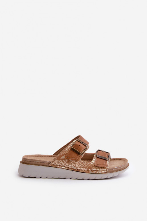 Dámske Pohodlné papuče s prackami Inblu CN000033 Hnedá farba Dámske Pohodlné papuče s prackami Inblu CN000033 Hnedá farba