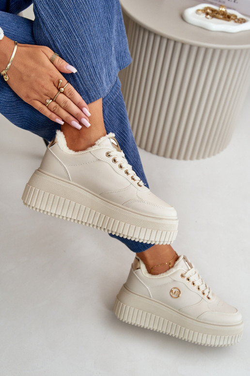 Tenisky model obuvi tenisky Dámske zahriať sa s trendovou masívnou podrážkou béžová Ardiela Tenisky model obuvi tenisky Dámske zahriať sa s trendovou masívnou podrážkou béžová Ardiela