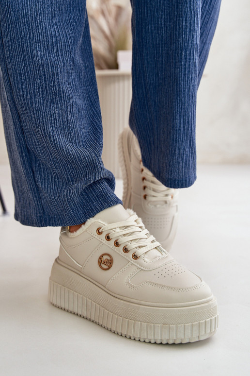 Tenisky model obuvi tenisky Dámske zahriať sa s trendovou masívnou podrážkou béžová Verissha Tenisky model obuvi tenisky Dámske zahriať sa s trendovou masívnou podrážkou béžová Verissha