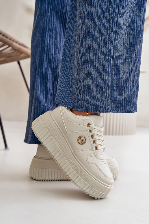 Tenisky model obuvi tenisky Dámske zahriať sa s trendovou masívnou podrážkou béžová Verissha Tenisky model obuvi tenisky Dámske zahriať sa s trendovou masívnou podrážkou béžová Verissha