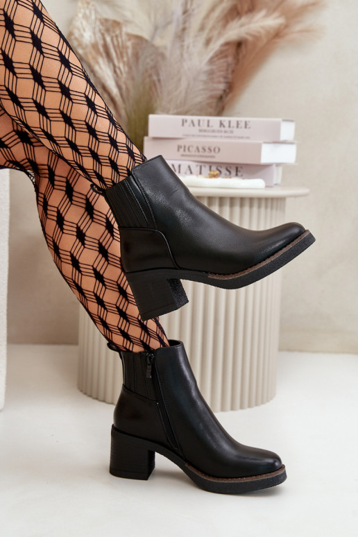 zahriať sa Dámske čižmy Eko Kožené čierna Irittes