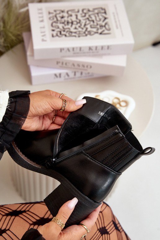 zahriať sa Dámske čižmy Eko Kožené čierna Irittes