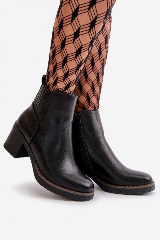 zahriať sa Dámske čižmy Eko Kožené čierna Irittes