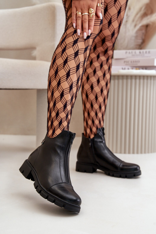 zahriať sa Dámske čižmy z eko kože čierna Verietta zahriať sa Dámske čižmy z eko kože čierna Verietta