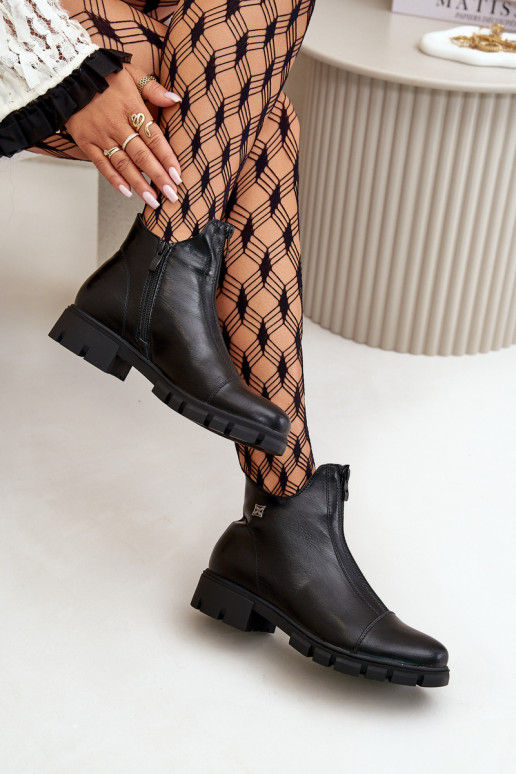 zahriať sa Dámske čižmy z eko kože čierna Verietta zahriať sa Dámske čižmy z eko kože čierna Verietta