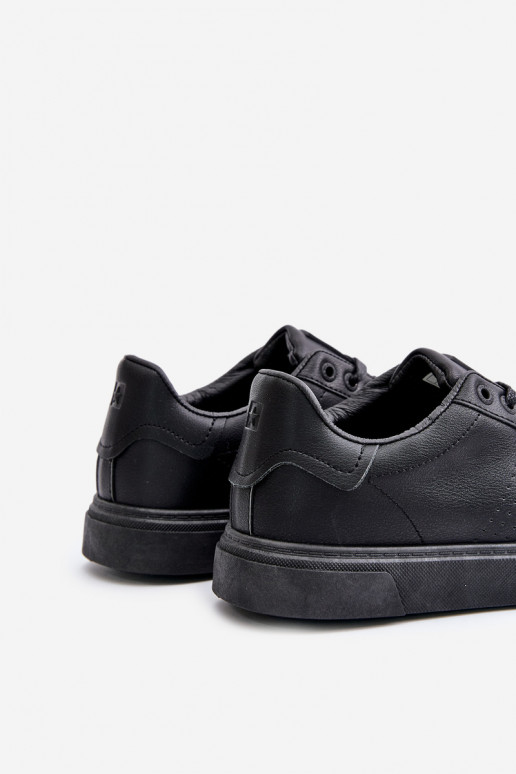 bežná obuv Tenisky model obuvi pre mužov z eko kože Big Star OO174117 čierna bežná obuv Tenisky model obuvi pre mužov z eko kože Big Star OO174117 čierna