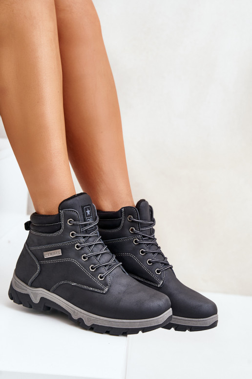 turistické topánky pre mužov zahriať sa z eko kože tmavomodrá Neramia turistické topánky pre mužov zahriať sa z eko kože tmavomodrá Neramia